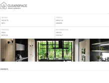 Tablet Screenshot of clearspace.tw